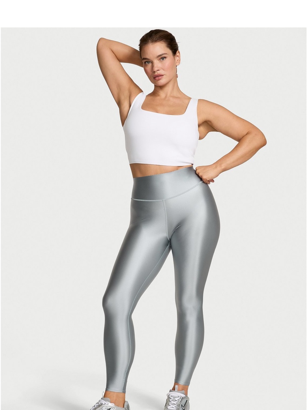 VSX Glossy Tech Legging, Silver